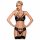 Ensemble de lingerie noir en dentelle avec strass - Obsessive 818