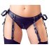 Cottelli Bondage - Ensemble Push-up Brillant avec Menottes (Noir) - M