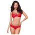 Obsessive 860-SET-3 - Ensemble soutien-gorge en dentelle rosé (rouge) - L/XL