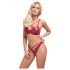 Ensemble de Soutien-Gorge Brillant Cottelli Party (Rouge)