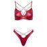 Ensemble de Soutien-Gorge Brillant Cottelli Party (Rouge)