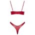 Ensemble de Soutien-Gorge Brillant Cottelli Party (Rouge)