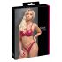 Ensemble de Soutien-Gorge Brillant Cottelli Party (Rouge)