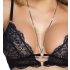 Abierta Fina - ensemble soutien-gorge ouvert en dentelle (noir)