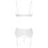 Cottelli - Ensemble push-up en dentelle avec lacets (blanc) - 80B/M