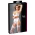 Cottelli - Ensemble push-up en dentelle avec lacets (blanc) - 80C/M