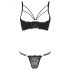 Cottelli - Soutien-gorge à armatures et string, noir - 85B/L