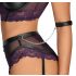 Cottelli Bondage - ensemble de soutien-gorge avec attaches pour les mains (noir-violet)