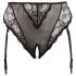 Cottelli Plus Size - bas en dentelle avec porte-jarretelles (noir)