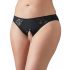 Cottelli Grande Taille - culotte en dentelle ouverte (noir)