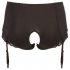 Cottelli Plus Size - culotte ouverte avec porte-jarretelles (noir)