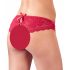 Cottelli - Culotte ouverte rouge avec nœud pour femme