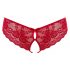 Cottelli - Culotte ouverte rouge avec nœud pour femme