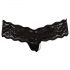 Cottelli - String en dentelle avec perles (noir) - M