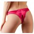 Cottelli - Culotte Fleur Ouverte avec Perles pour Femme (Rouge)