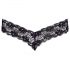 Cottelli - string en dentelle avec double rangée de perles (noir) - XL