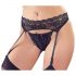 Cottelli - Porte-jarretelles en dentelle avec string (noir) - XL