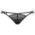 Obsessive Intensa - string dentelle double bretelle (noir)