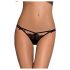 Obsessive Intensa - string dentelle double bretelle (noir)