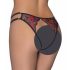 Cottelli - Culotte ouverte en dentelle rose (rouge-noir) - Tailles (S-L)