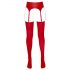 NO:XQSE - ensemble porte-jarretelles brillant (rouge) - L/XL