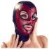 Bad Kitty - masque de fellation brillant - noir-rouge (S-L)