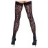 Cottelli Legwear - bas résille léopard (noir) - 5