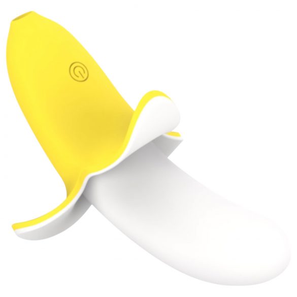 Lonely - vibromasseur banane rechargeable et étanche (jaune-blanc)