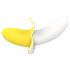 Lonely - vibromasseur banane rechargeable et étanche (jaune-blanc)