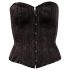 Cottelli - corset brodé (noir) - XL