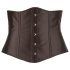 Cottelli Grande Taille - Corset en Satin (Noir) - 2XL