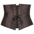 Cottelli Grande Taille - Corset en Satin (Noir) - 2XL