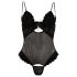 Cottelli - Body modulable en velours (noir)