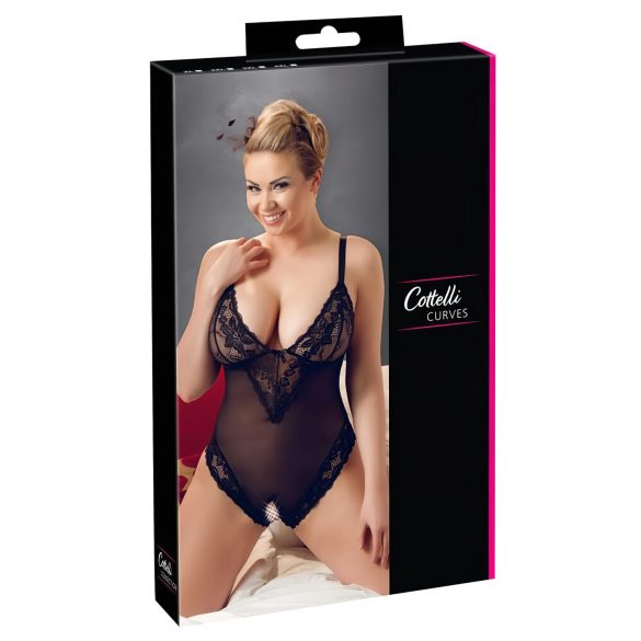 Cottelli grande taille - Body en dentelle (noir) - XXXL