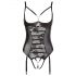 Abierta Fina - body ouvert en dentelle (noir) - 80B/M