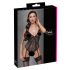 Cottelli - Body ouvert en dentelle avec porte-jarretelles (noir) - M