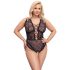 Cottelli Curves Plus Size - Body transparent à motifs (noir)