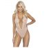 Kissable - body en dentelle plongeant (rose) - L/XL