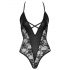 Cottelli Party - Body à motif floral (noir) - M