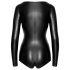 Noir - body manches longues brillant (noir) - M