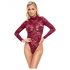 Cottelli - Body en dentelle transparente (rouge) - L