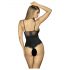 Obsessive Luvae - body avec bustier transparent (noir)