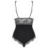 Obsessive Luvae - body avec bustier transparent (noir)