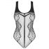 Obsessive B335 - body transparent et ouvert (noir) - Taille S-L