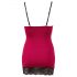 Cottelli - Robe exclusive lacée en dentelle (rouge-noir) - M