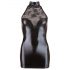 Cottelli - Robe mini en dentelle brillante avec col licou (noir) - M