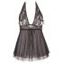 Cottelli Grande Taille - babydoll en dentelle légère (noir)