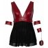 Cottelli Bondage Grande Taille - Babydoll (Rouge-Noir)