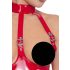 Black Level - body ouvert à col halter (rouge) - M