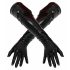 Gants unisex longs en latex (noir)